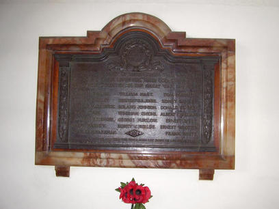 Darlington Street Methodist Church War Memorial. 