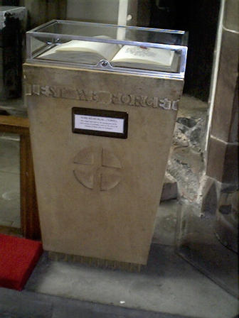 St Peter's Church War Memorials. Book of remembrance